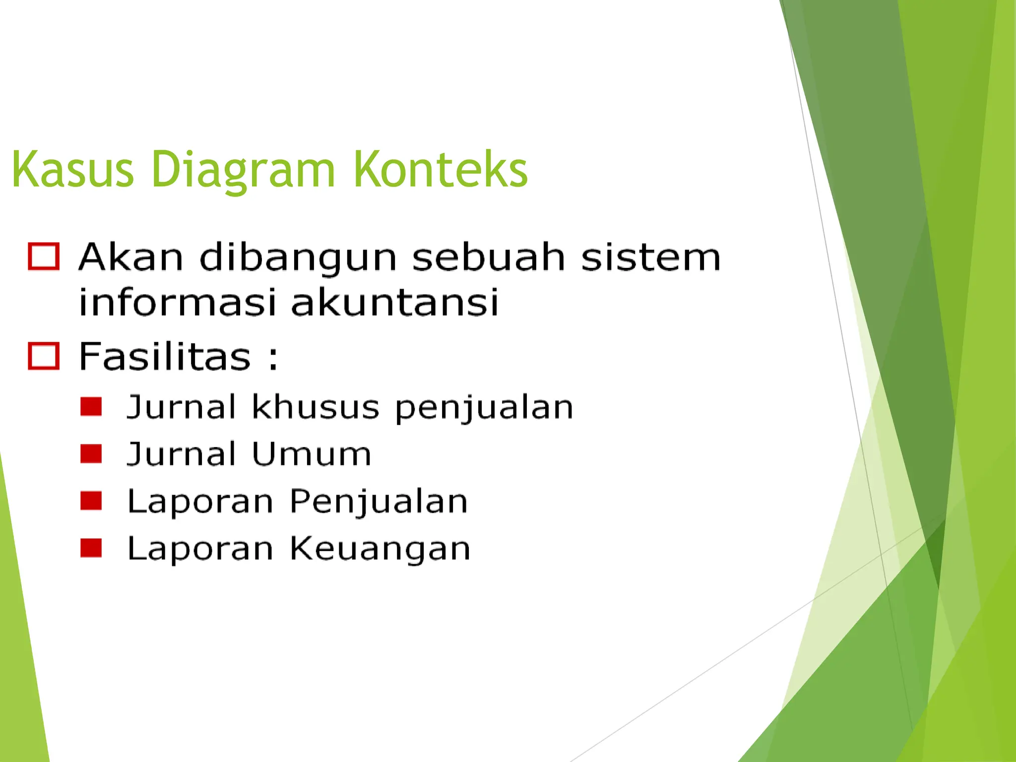 Kasus Diagram Konteks
 