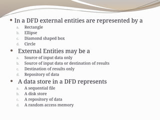 Data flow Diagram (DFD).pptx is used to represent the flow of ...