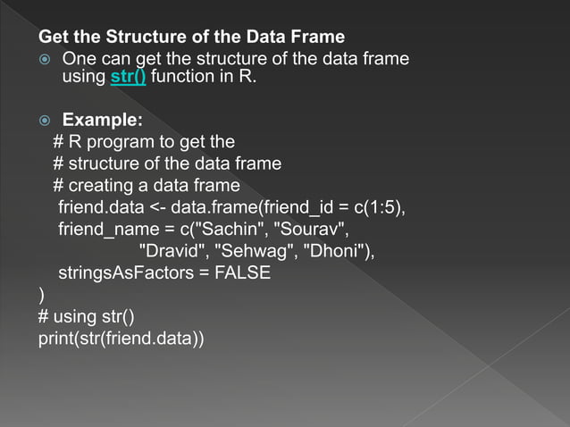 Data frame operations | PPT
