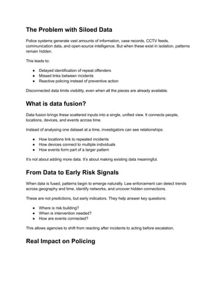Harnessing Data Fusion for Enhanced Predictive Policing and Crime ...