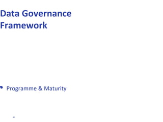40
TAXONOMY OF PRINCIPLES
A principle is a rule or belief that governs behaviour and consists of:
– Statement
• A description of the principle to be adopted
– Rationale
• The reason(s) for adopting the principle
– Implications:
• The conclusions drawn from the principle
– Key actions
• The key actions required by BICC and other functions to ensure the principles are
adopted within Riyad Bank
– References
• Supporting artefacts/tools that support or relate to the principle (initially many of
these will not exist and will form a key part of the next steps)
 