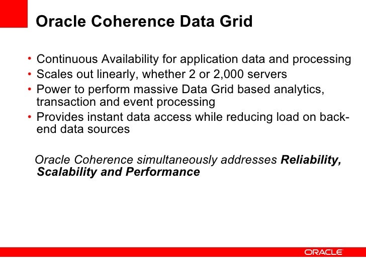 oracle coherence slow initialize