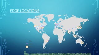 23
EDGE LOCATIONS
©
https://aws.amazon.com/cloudfront/features/#Amazon_CloudFront_Infra
 