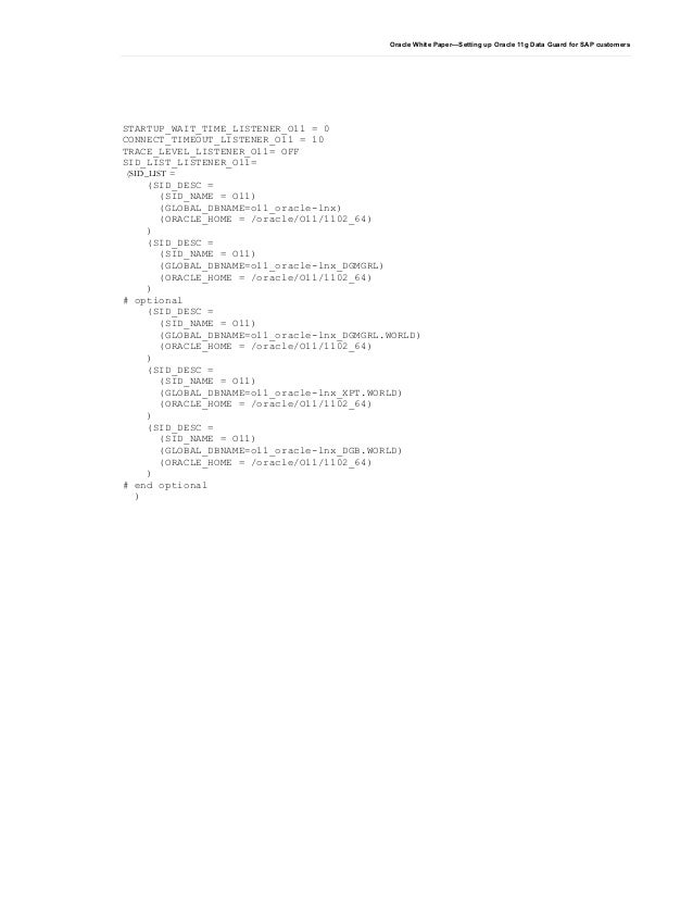 standby dgmgrl enable database in how to oracle Data guard