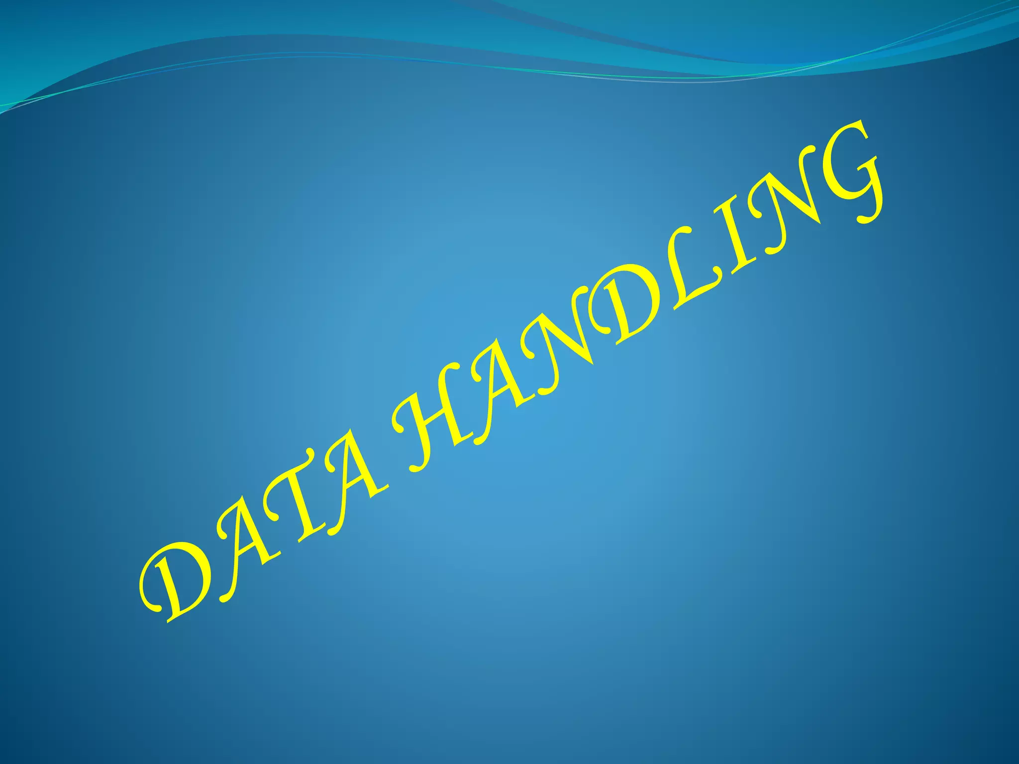Data Handling | PPTX | Educational Assessment | Education