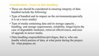 Data handling | PPT