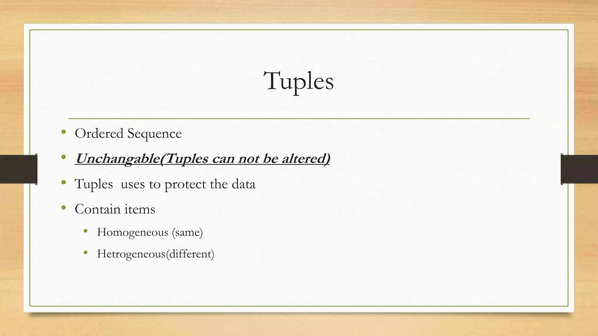 Data handling in python | PPTX | Programming Languages | Computing