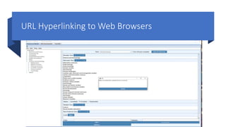 URL Hyperlinking to Web Browsers
 