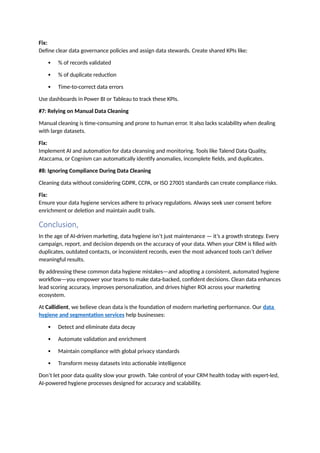 Data Hygiene Mistakes and How to Fix Them | DOCX