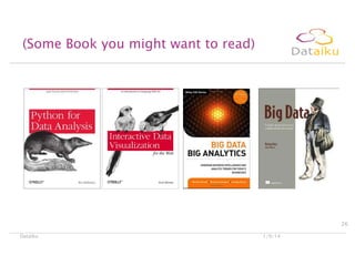 (Some Book you might want to read)

26
Dataiku

1/9/14

 