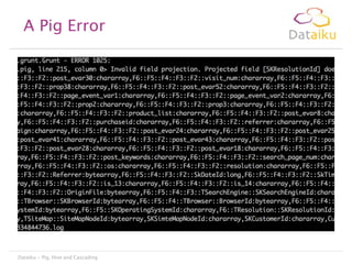 A Pig Error

Dataiku - Pig, Hive and Cascading

 