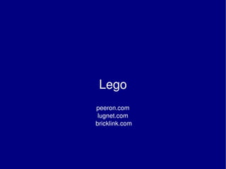 Lego peeron.com  lugnet.com  bricklink.com 