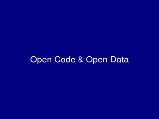Open Code & Open Data 
