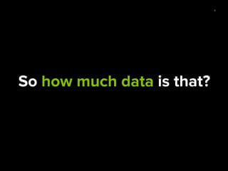 6
So how much data is that?
 
