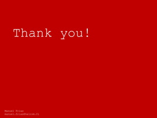 Thank you!
Manuel Frias
manuel.frias@helcom.fi