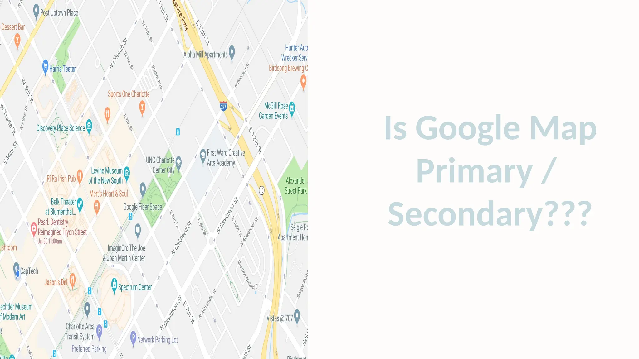 Is Google Map
Primary /
Secondary???
 