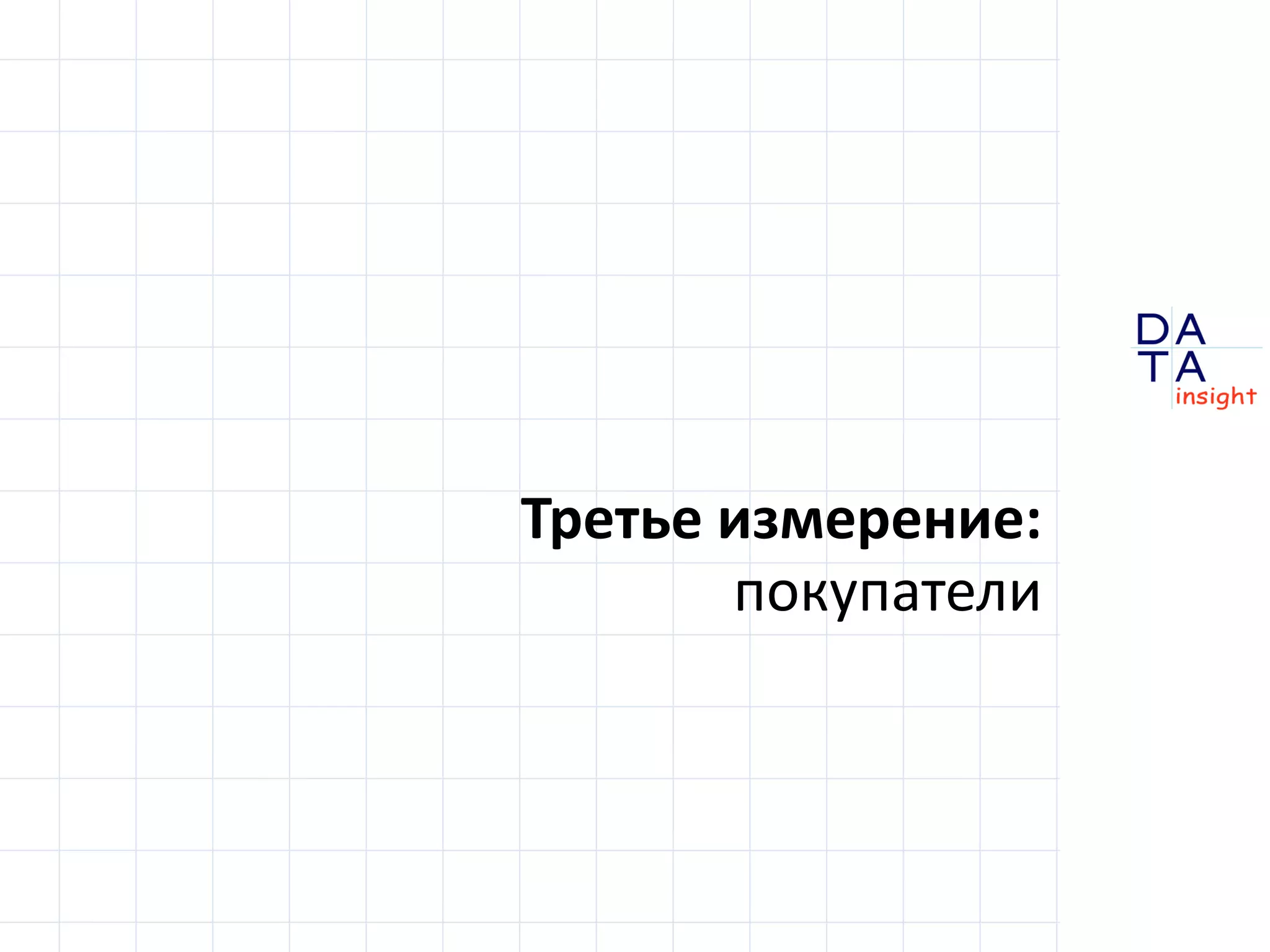 D 
insight 
T A 
A 
Третье измерение: 
покупатели 
 