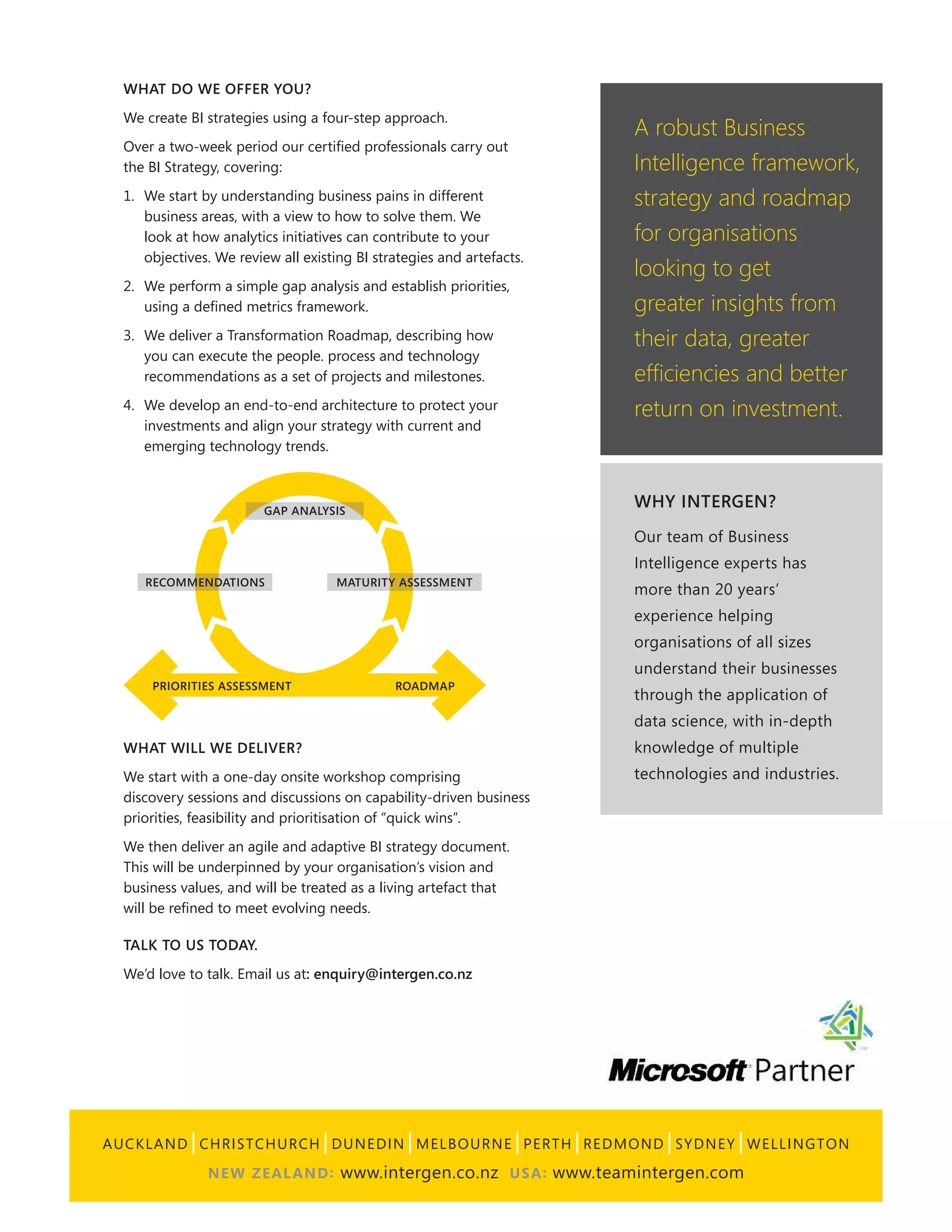Data Insights Strategy and Roadmap | PDF
