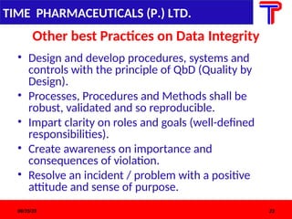 Data Integrity used in pharamacutical 2020.ppt