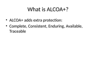 Simple explanation of Data Integrity Clear breakdown of ALCOA ...