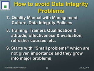 Data integrity challenges and solutions | PPTX