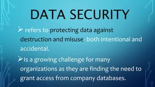 Data integrity, security and privacy | PPTX
