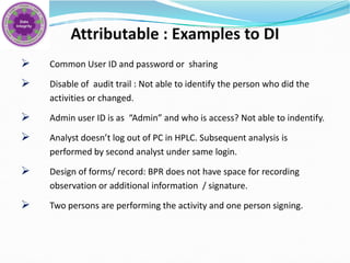 Examples Indentify Data Integrity Training by Dr. A. Amsavel | PDF