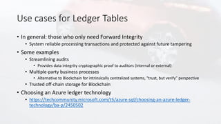 Data Integrity with SQL Database Ledger | PDF