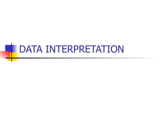DATA INTERPRETATION 