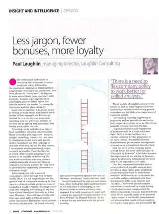 Less jargon, fewer bonuses, more loyalty