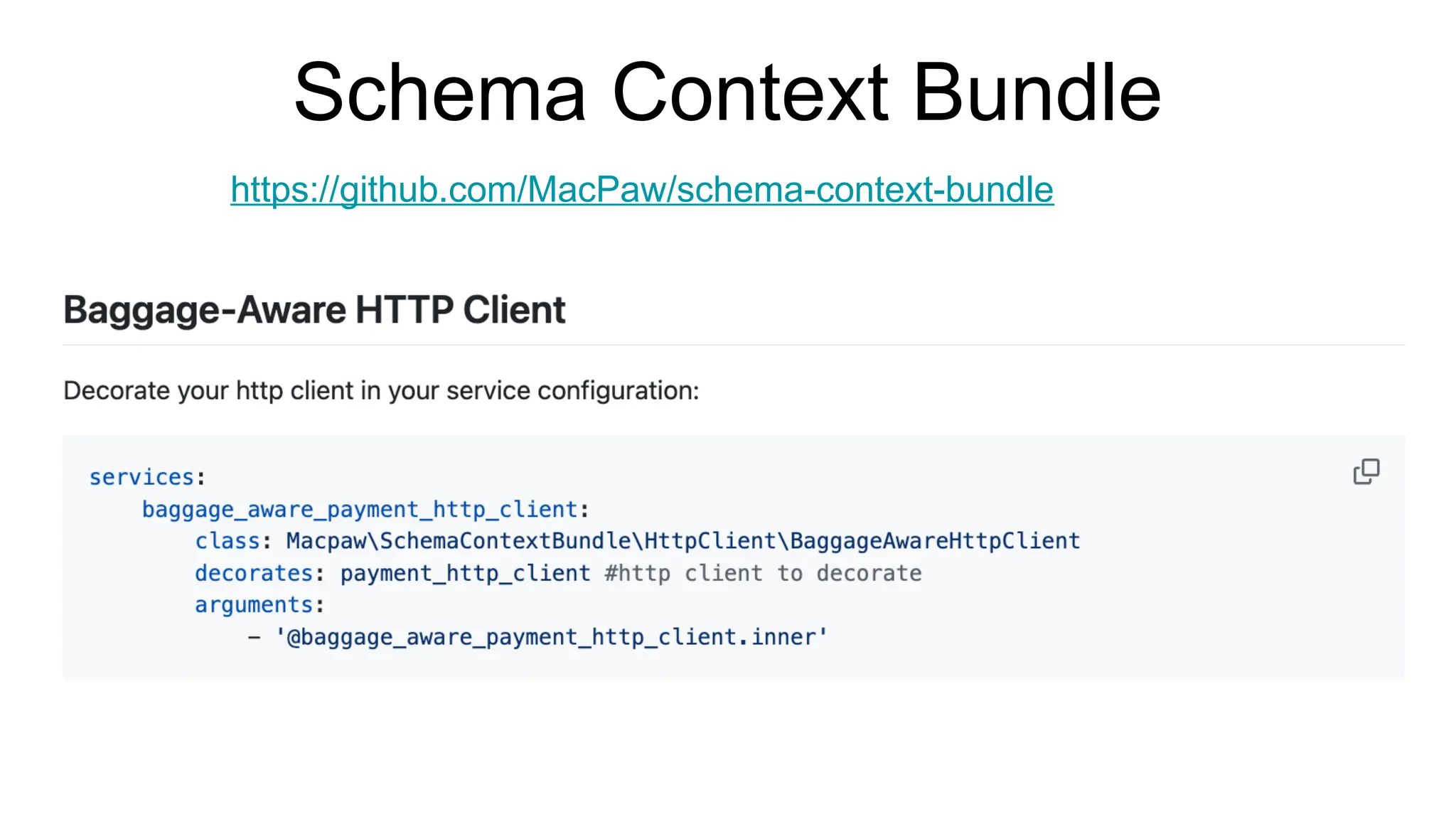 Schema Context Bundle
https://github.com/MacPaw/schema-context-bundle
 