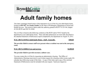 Adult family homes

 