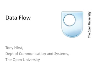 Data Flow Tony Hirst, Dept of Communication and Systems, The Open University 