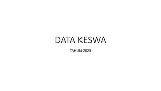 DATA KESWA
TAHUN 2023
 