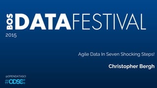 2015
Agile Data In Seven Shocking Steps!
Christopher Bergh
@OPENDATASCI
 