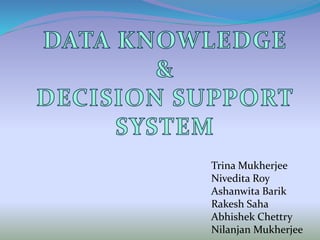 Data knowledge and decision support system | PPTX