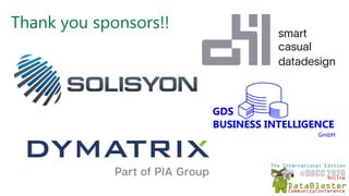 Thank you sponsors!!
 