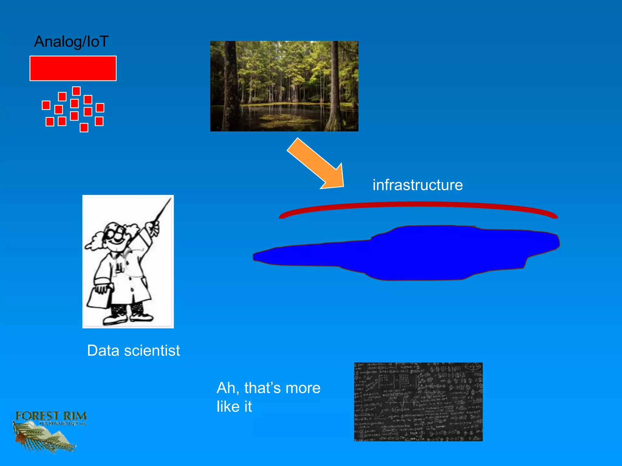 Analog/IoT
Data scientist
Ah, that’s more
like it
infrastructure
 