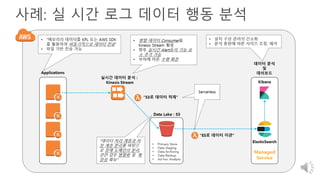 사례: 실 시간 로그 데이터 행동 분석
 