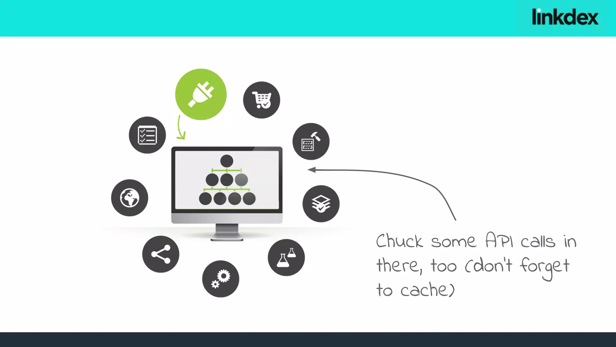 Chuck some API calls in
there, too (don’t forget
to cache)
 