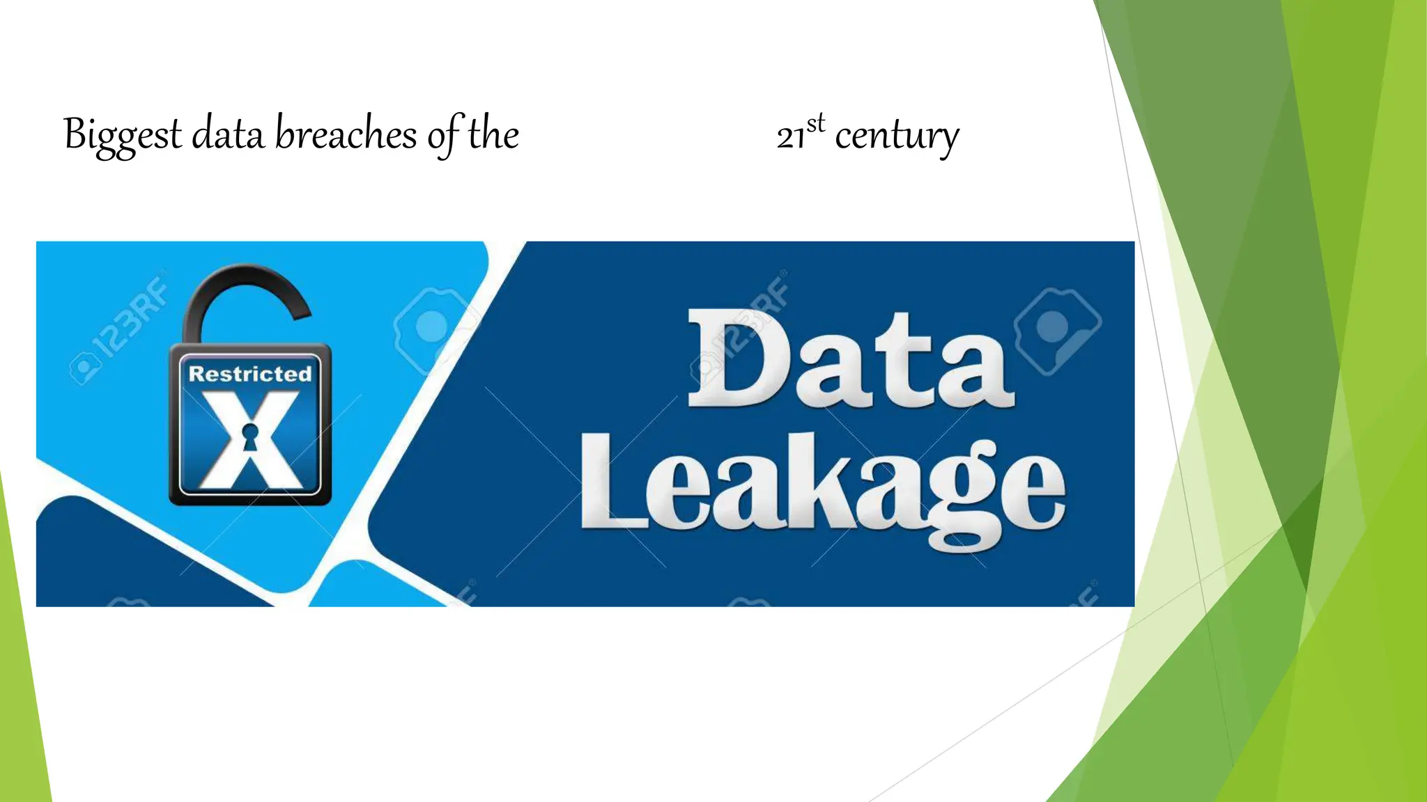 Biggest data breaches of the 21st century
 