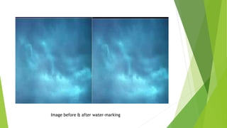 Image before & after water-marking
 