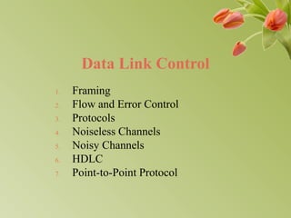 Data link control | PPT