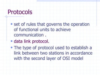 Data link control & protocol concepts | PPTX