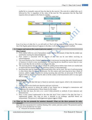 Data Link Layer | PDF
