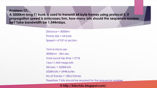 Data Link Layer Numericals | PDF
