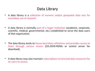 Data And Library Data literacy | PPT