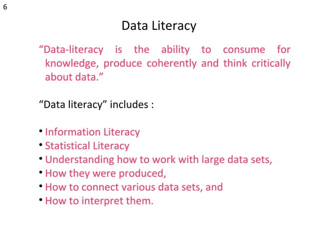Data Literacy Ppt