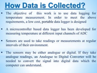 Data logger | PPTX | Computer Peripherals | Computing