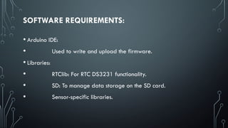 Data Logger project using RTC module and Arduino Uno | PPT